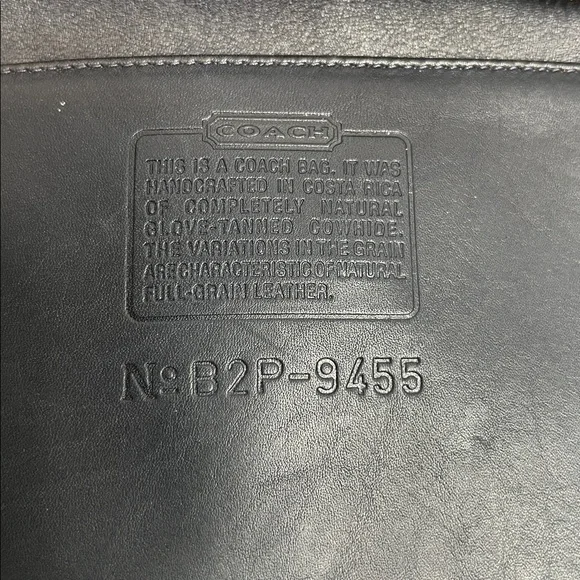Vintage Coach Basic Bag 9455 Black Excellent Condition! - Picture 11 of 16